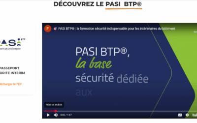 PASI BTP® : la formation sécurité essentielle pour les intérimaires du BTP | Fuga Formation